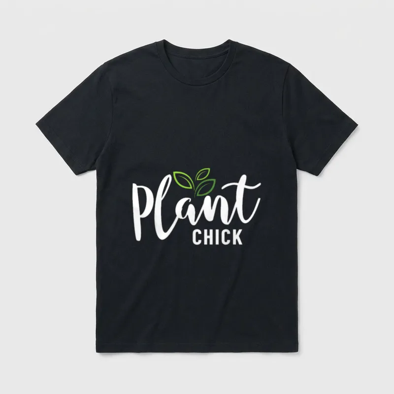 Vegan Women Plant Based T-Shirt – Classic T-Shirt in Black