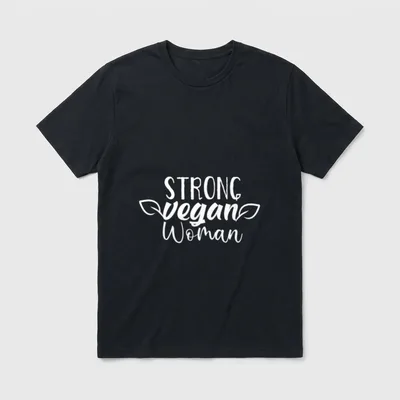 Proud Vegan Woman Diet T-Shirt – Classic T-Shirt in Black
