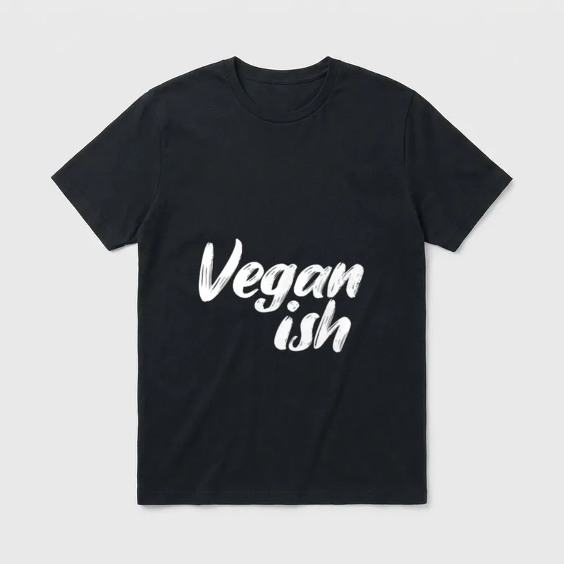 Vegan Ish Veganism Organic T-Shirt – Classic T-Shirt in Black