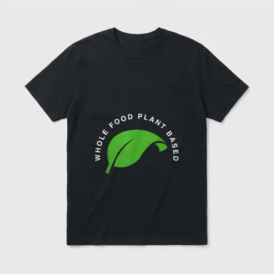 Vegan WFPB Vegetarian Plant T-Shirt – Classic T-Shirt in Black