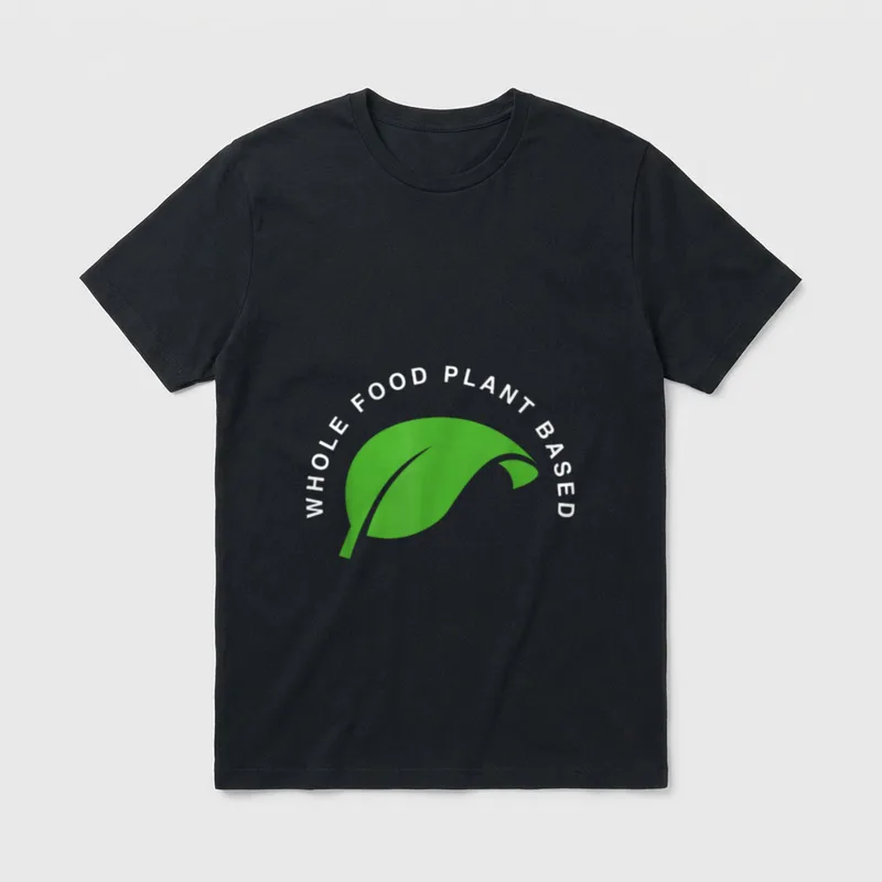 Vegan WFPB Vegetarian Plant T-Shirt – Classic T-Shirt in Black