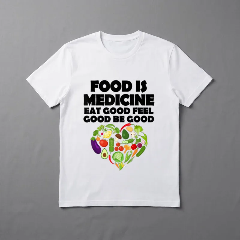 Food is Medicine Healthy T-Shirt – Classic T-Shirt in Black