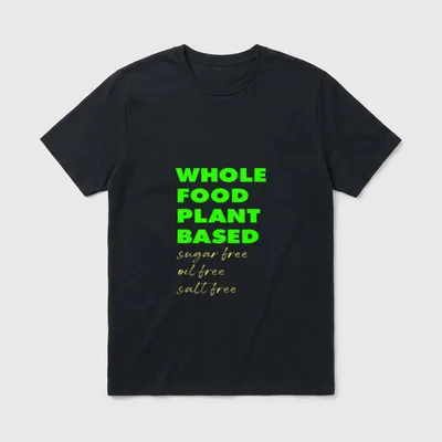 Whole Food Plant Based Sugar T-Shirt – Classic T-Shirt in Black