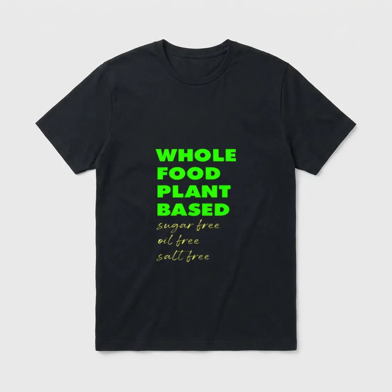 Whole Food Plant Based Sugar T-Shirt – Classic T-Shirt in Black