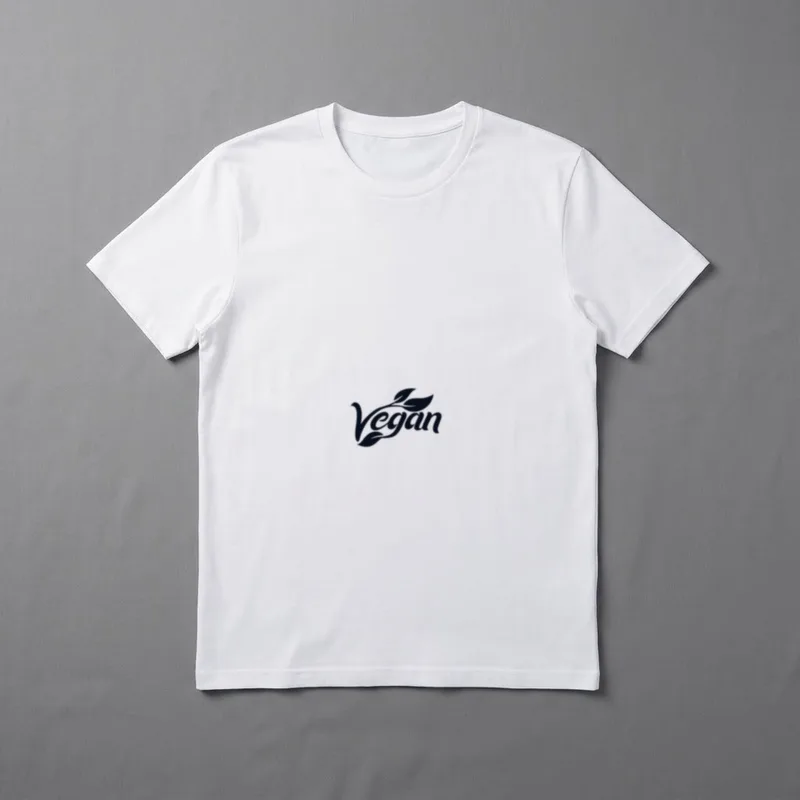 Vegan Logo Emblem Vegan T-Shirt – Classic T-Shirt in Black