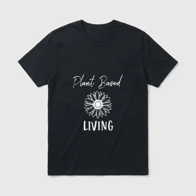 Fun Plant Based Living T-Shirt – Classic T-Shirt in Black