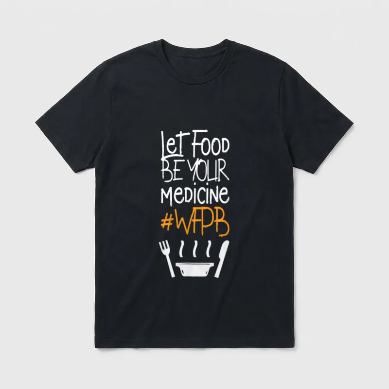 Let Food Whole Food Plant Based Shirts T-Shirt – Classic T-Shirt in Black