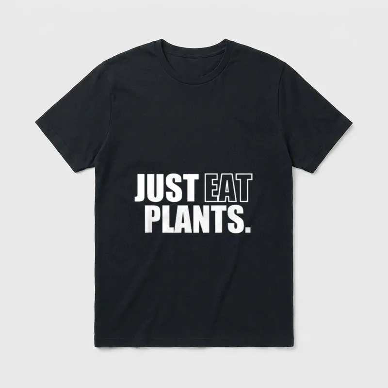 Just Eat Plants Plant T-Shirt – Classic T-Shirt in Black