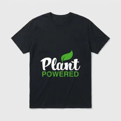 Vegan WFPB Vegetarian Based T-Shirt – Classic T-Shirt in Black