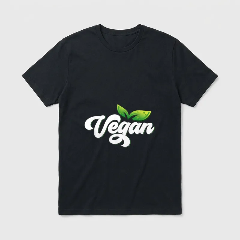Vegan Plants Healthy Food T-Shirt – Classic T-Shirt in Black