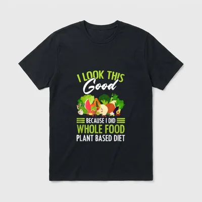 Whole Food Plant-Based Vegan T-Shirt – Classic T-Shirt in Black
