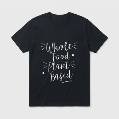 Whole Food Plant Based Classic T-Shirt – Classic T-Shirt in Black