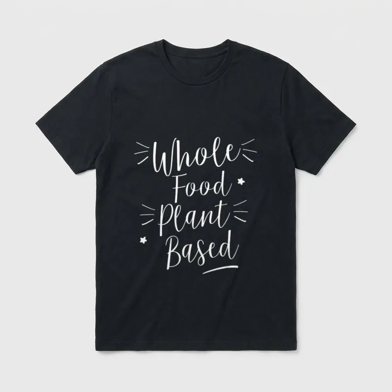 Whole Food Plant Based Classic T-Shirt – Classic T-Shirt in Black
