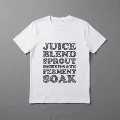 Raw Vegan Food Preparation T-Shirt – Classic T-Shirt in Black