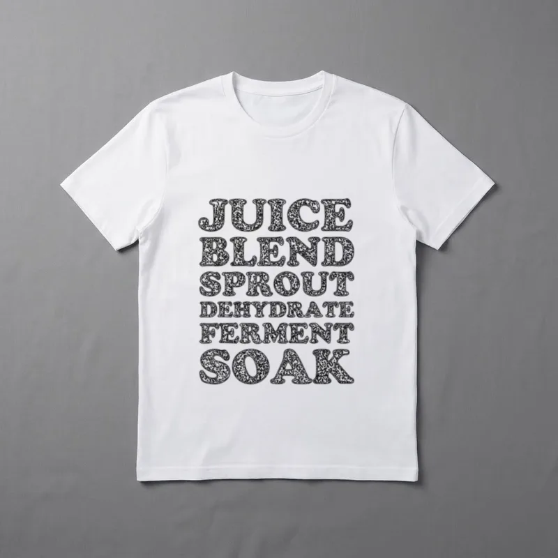 Raw Vegan Food Preparation T-Shirt – Classic T-Shirt in Black