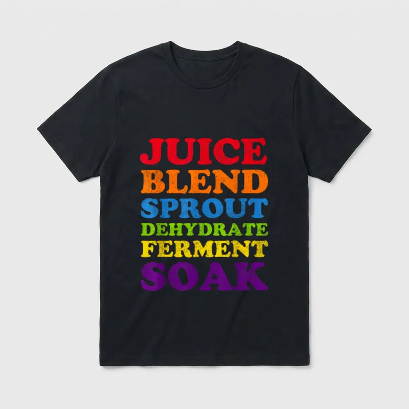 Raw Vegan Food Preparation Juice T-Shirt – Classic T-Shirt in Black
